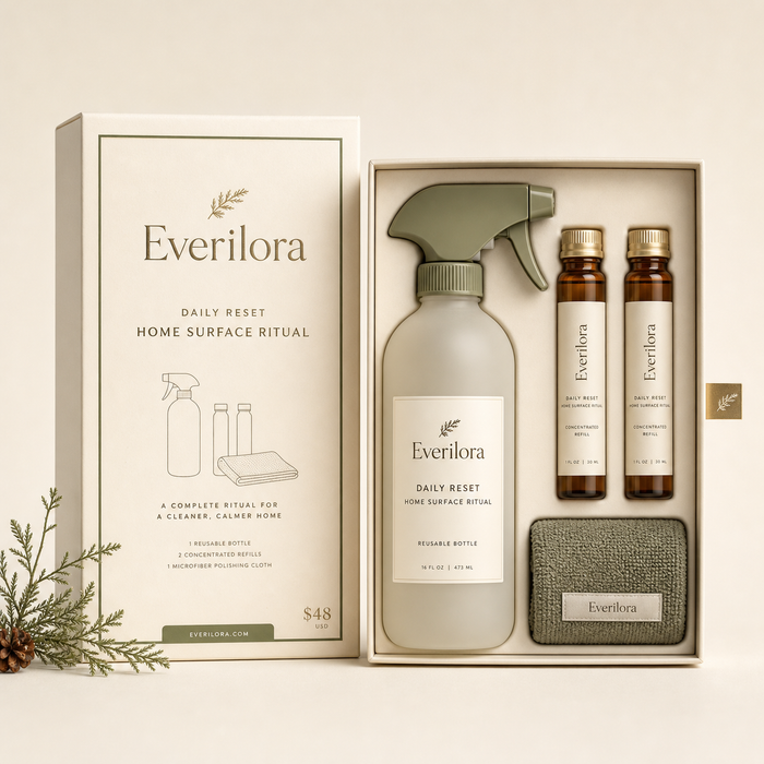Everilora Daily Reset Home Surface Ritual