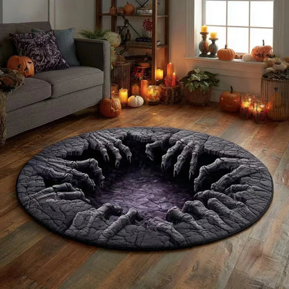 3D-s kerek halloween szőnyeg kísérteties örvénnyel – kép 26