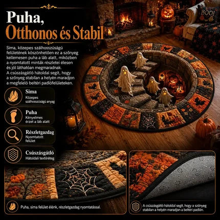 3D-s kerek halloween szőnyeg kísérteties örvénnyel – kép 17