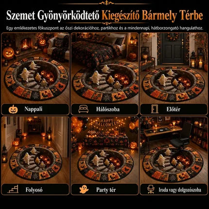 3D-s kerek halloween szőnyeg kísérteties örvénnyel – kép 16