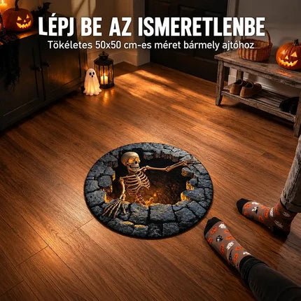 3D-s kerek halloween szőnyeg kísérteties örvénnyel – kép 44