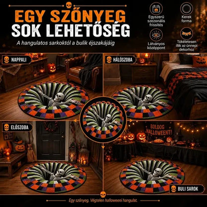 3D-s kerek halloween szőnyeg kísérteties örvénnyel – kép 6
