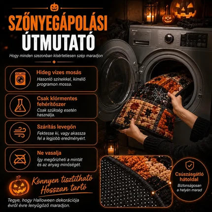 3D-s kerek halloween szőnyeg kísérteties örvénnyel – kép 5