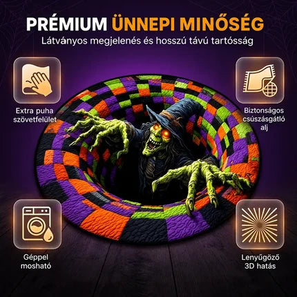 3D-s kerek halloween szőnyeg kísérteties örvénnyel – kép 42