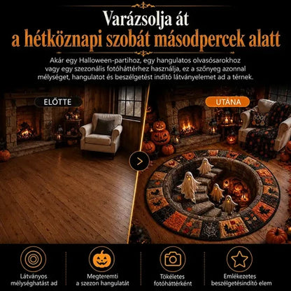 3D-s kerek halloween szőnyeg kísérteties örvénnyel – kép 15