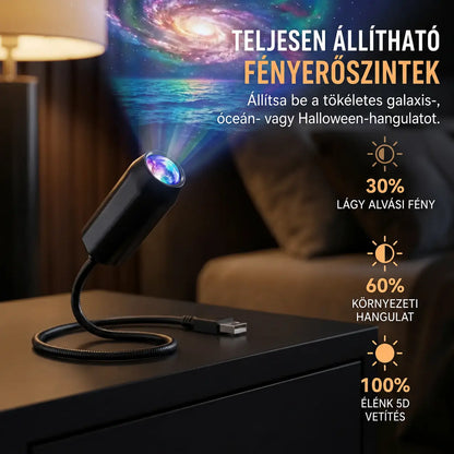 Halloween limitált kiadású 5D holografikus projektor – 30+ beépített dinamikus jelenet
