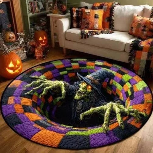 3D-s kerek halloween szőnyeg kísérteties örvénnyel – kép 20