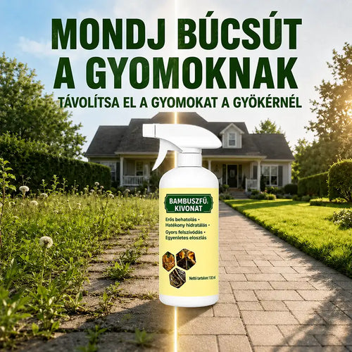 🔥 2026-OS AKCIÓ – Gyorsan ható, természetes gyom- és fűirtó spray