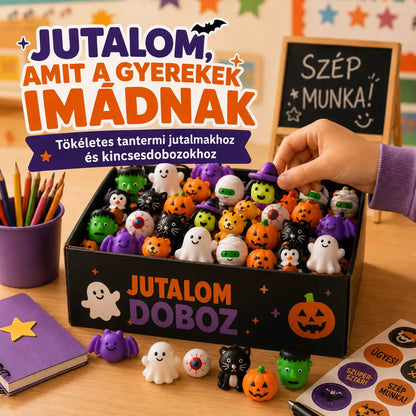 HUBUQ® halloweeni mochi nyomkodós játékok parti ajándékokhoz és rémisztően jó mókához 🎃
