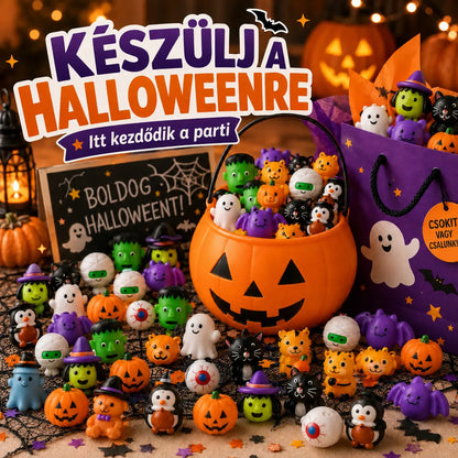 HUBUQ® halloweeni mochi nyomkodós játékok parti ajándékokhoz és rémisztően jó mókához 🎃