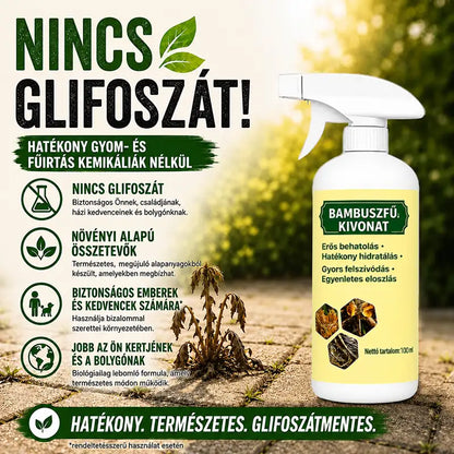 🔥 2026-OS AKCIÓ – Gyorsan ható, természetes gyom- és fűirtó spray