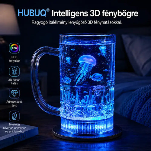 HUHUBUQ® 🪄 Intelligens világító akrilpohár