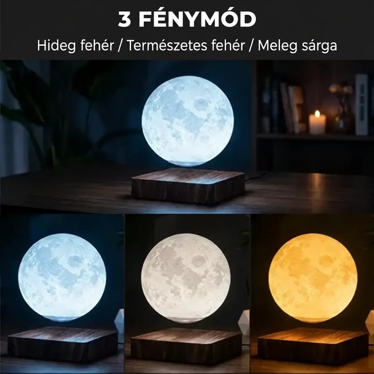 Lebegő holdlámpa 🌙