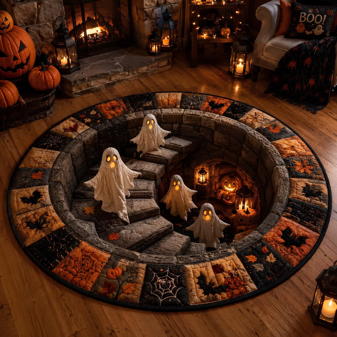 3D-s kerek halloween szőnyeg kísérteties örvénnyel – kép 9