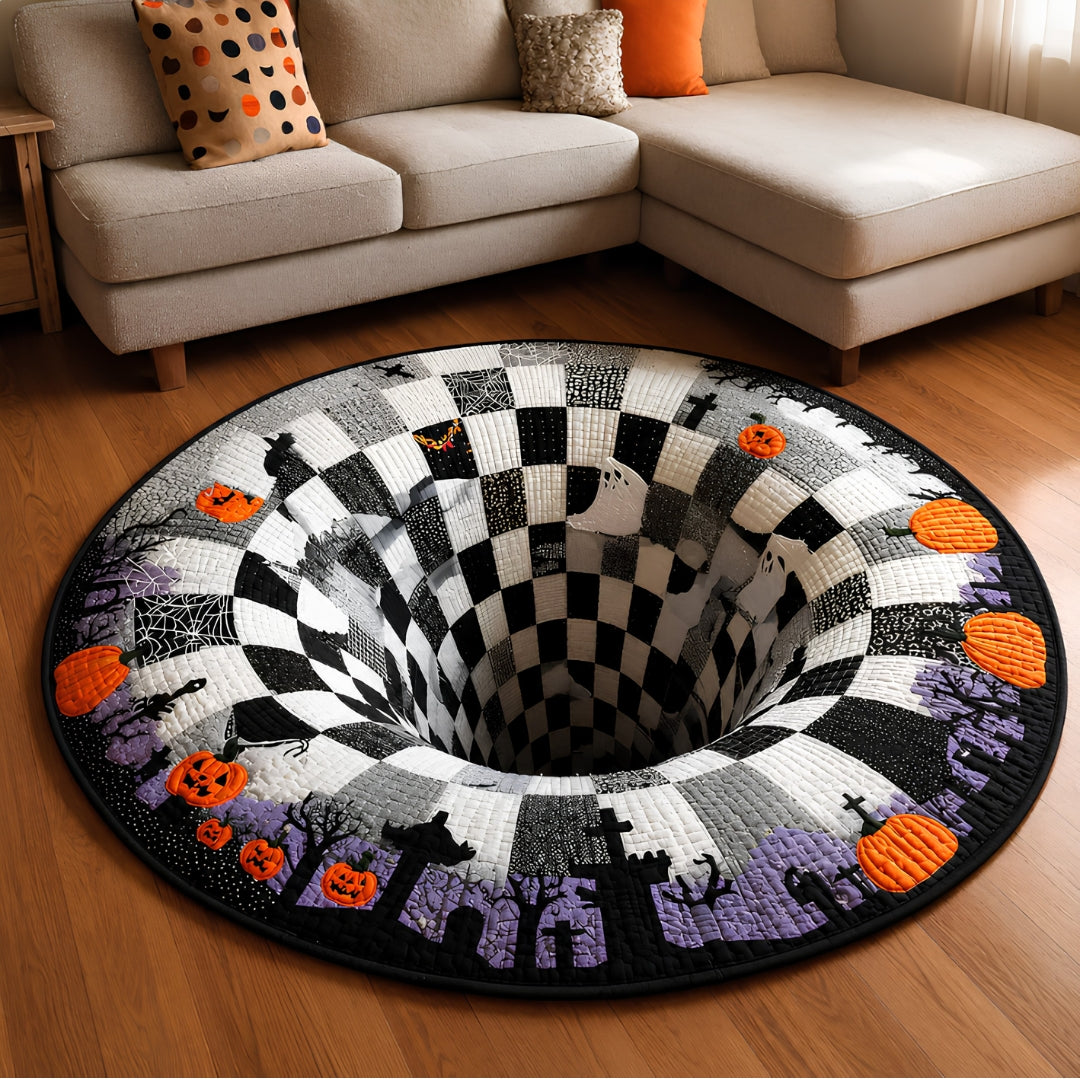 3D-s kerek halloween szőnyeg kísérteties örvénnyel – kép 12