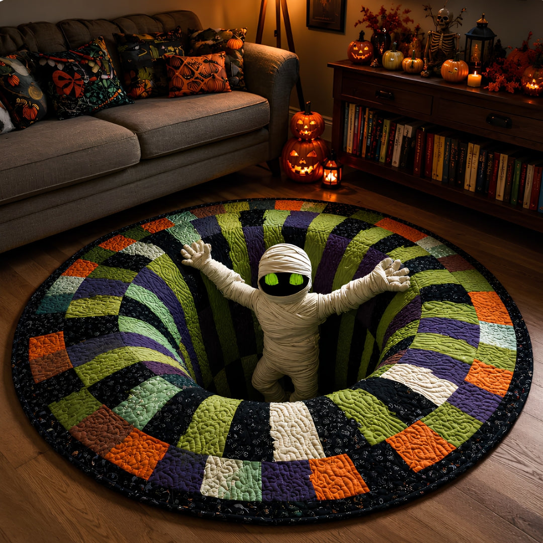 3D-s kerek halloween szőnyeg kísérteties örvénnyel – kép 10