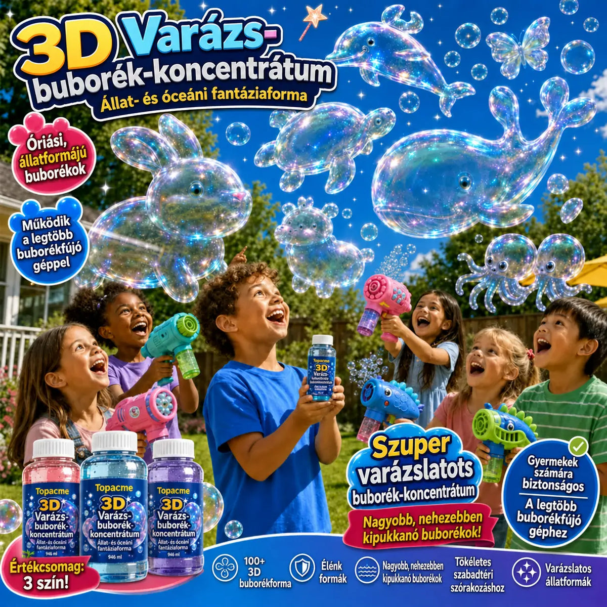 Topacme® Fejlett 3D Buborékkoncentrátum