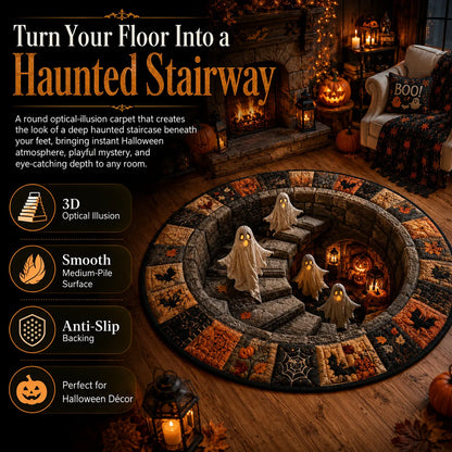 3D-s kerek halloween szőnyeg kísérteties örvénnyel – kép 13