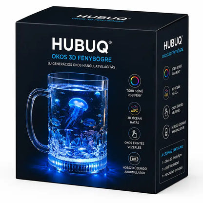 HUHUBUQ® 🪄 Intelligens világító akrilpohár