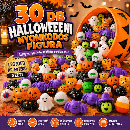 HUBUQ® halloweeni mochi nyomkodós játékok parti ajándékokhoz és rémisztően jó mókához 🎃