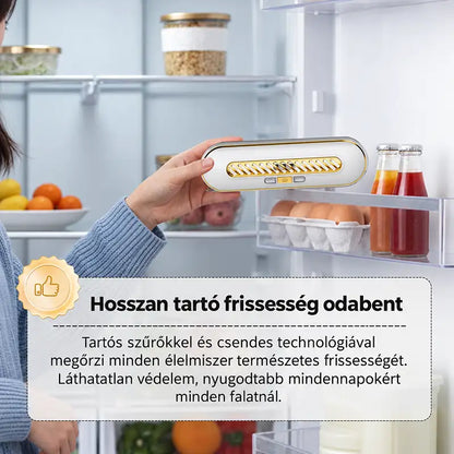 Újratölthető hordozható hűtőszekrény-sterilizáló