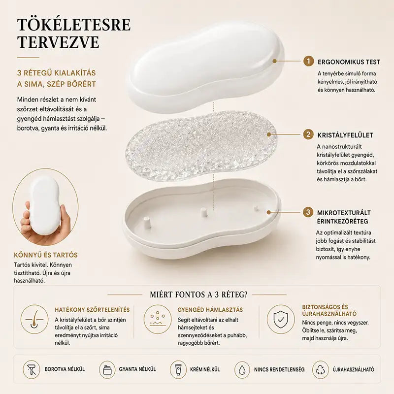 Fájdalommentes Crystal hajeltávolító