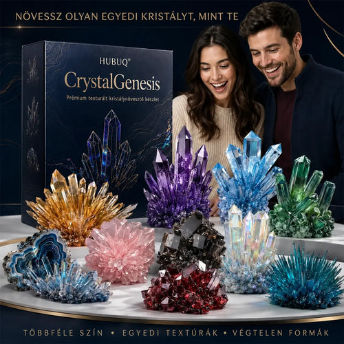 HUBUQ® CrystalGenesis — Prémium texturált kristálynövesztő készlet 💎