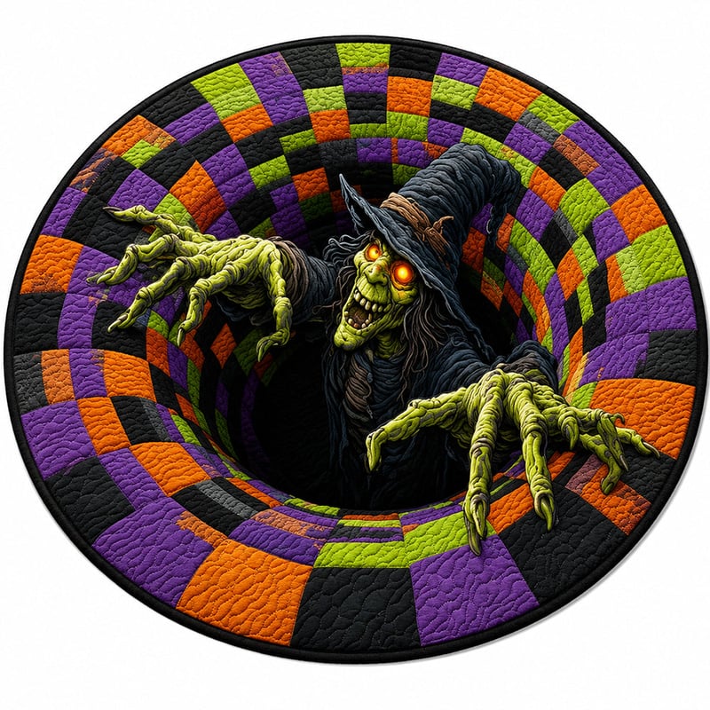3D-s kerek halloween szőnyeg kísérteties örvénnyel – kép 52