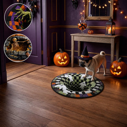 3D-s kerek halloween szőnyeg kísérteties örvénnyel – kép 39